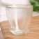 Flower pot with pallet No. 2 "Aleb" Transparent, 0.85 liters
