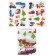 Application with stickers "Funny cars", 4 game fields + 2 sheets with stickers