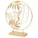 Decorative composition "Exotic", 26 × 7 × 30 cm, gold color