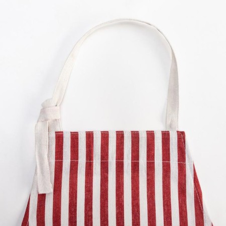 Apron Dolyana "strip red 67 x 74cm, 100%PE-3