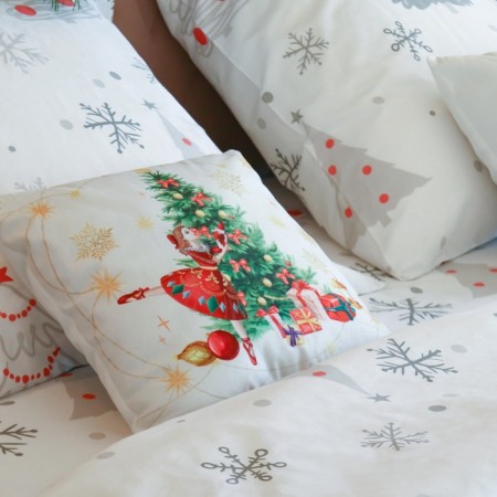 Ethel Ballerina pillow, 40*40 cm, velor, 100% p/e