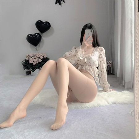 Erotic linen, nylon tights, with access, size OS, bodily-7