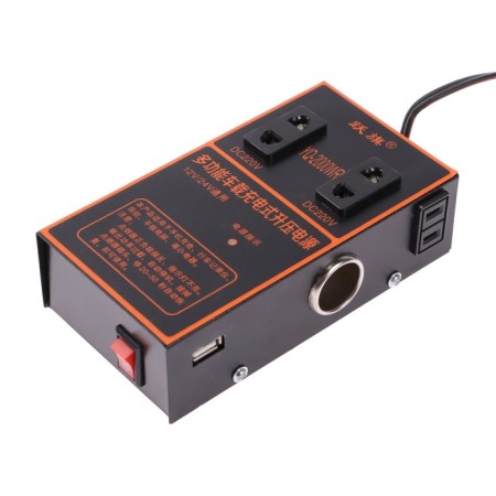 Inverter 12-24 V, 150 watts, 2 USB, wires 50 cm-1