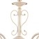 Caustra Freya Fr2566-PL-05-WG Benoit, 670x670x1535 mm, E27, 5x60W, cream color with gold