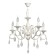 Aurora chandelier, 5x60W E14, white color, gold
