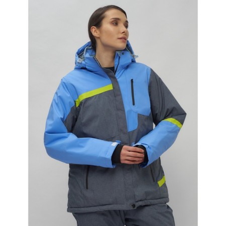 Ski suit female, size 54, blue color-3