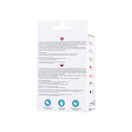 Vaginal balls L’Eroina by Toyfa Futa, silicone, blue color, 11 cm-10