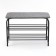 LAKSI shoe stand, 640x310x460, black matte/linen gray