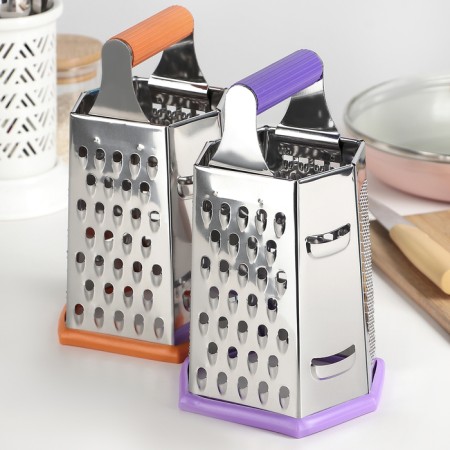 Hexagonal hexagonal “Palette”, 11 × 12 × 19 cm, rubberized handle, color mix-4