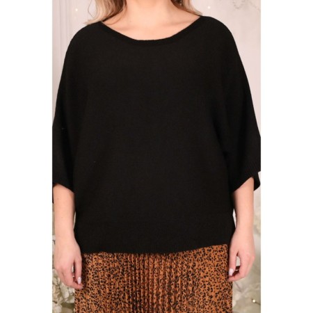 Female jumper, size 52, black color-2