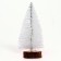 New Year's decor "Fir tree in white with sparkles" 8 × 8 × 20 cm