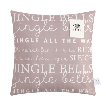 Jingle Bells pillow cover, 40*40 cm, 100 p/e, velor-4