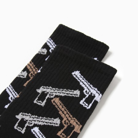 Male socks "Pistols" p. 41-44 (27-29 cm), black-1