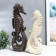 Souvenir ceramics "sea skates" matte chocolate and cream set 2 pcs 38.5x8.5x13.5 cm