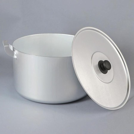 Aluminum pan, 15 l, metal cover-1