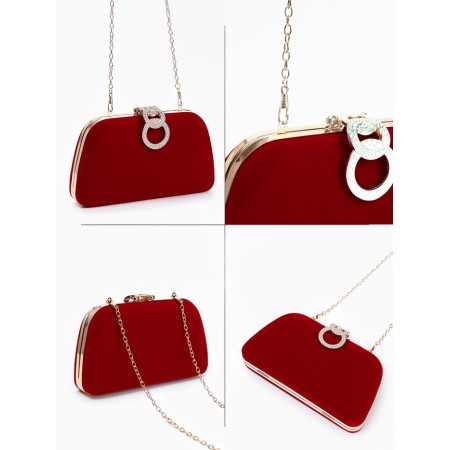 Female bag on the farmar, red color-1