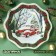 Plate Glass Doner Daulay "New Year's mood", D = 25 cm