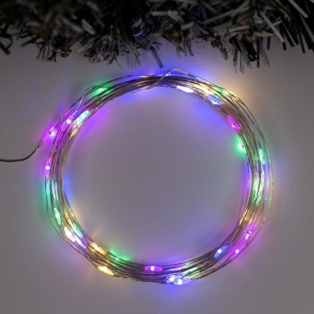 Garland "thread" 5 m dew, IP65, silver thread, 50 LED, glow of multi, 8 modes, AAH3