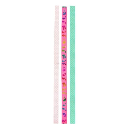 Labels laass with adhesive edge for A5, Devente format. MERMAID, 12 x 290 mm for books A5, mix x 4 colors, cardboard box-1