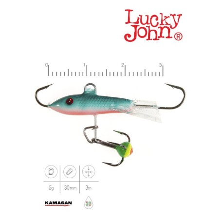 Balancir Lucky John Classic 3 + tee, 3 cm, color 54 blister-1