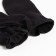 Male mittens with a hinged top is laid down, the color is black