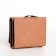 Women's wallet on the button, beige color
