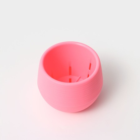 Potor Potion Potor Plutic Plastic, 450 ml, D = 12 cm, h = 10 cm, pink color-1