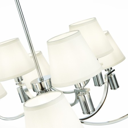 Suspended EVOLUCE lamp. Sle111303-12. Monza. 12x40 watts, E14, 96x96x36.5 cm, chromium color-6