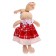 Soft toy "Zazyusha in a dress", color mix