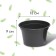 Pot for seedlings, 800 ml, d = 13 cm, h = 10 cm, mix