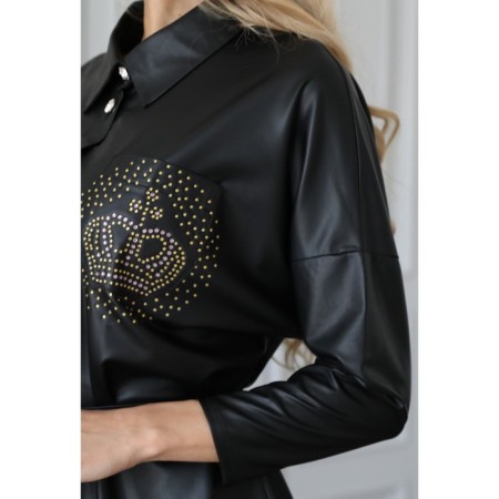 Women's dress, size 42, black color-8