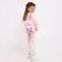 Baby backpack on lightning, pink color
