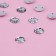 Rhinestones are sewing "circle", d = 8 mm, 50 pcs, white color