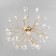 Lamella chandelier, 45x3W G4, color gold