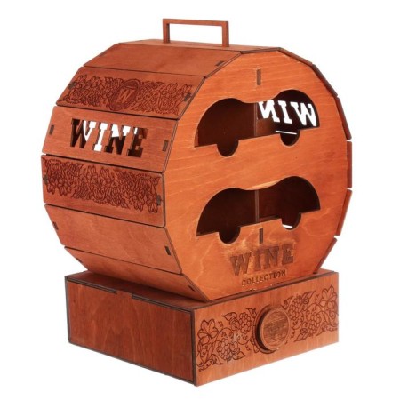 Wine mini-bar "Barrel", 27 x 29 x 22 cm.-10