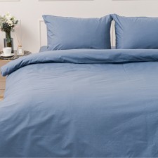 Комплект IDEASON 1,5сп Синий (под 145х215см, навол 50х70см 2шт) поплин 130г/м, хл100%