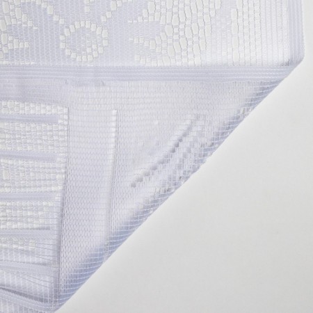 Tulle to the kitchen without curtain tape, 170x150 cm, white color, 100% polyester-4