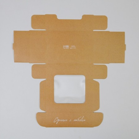 Box for eclairs, confectionery packaging, 2 inserts, “Made with love”, 15 x 10 x 5 cm-3