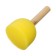 Sponge brush, round, diameter-50mm, wooden handle, in a bag