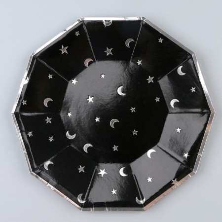 Paper plate "Night Sky", in a set of 6 pcs.