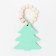 Ring for napkins "Christmas tree", col. Green, 6*7 cm, tree