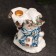 Snowman "Snowman with a candle" 12cm