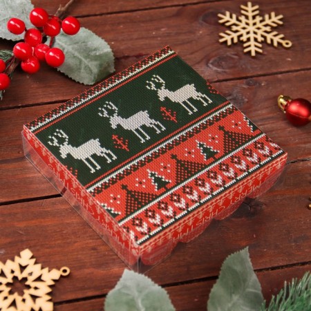 Scandinavia cookie box, 12 x 12 x 3 cm-1