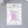 Glass 8/0 "Matte translucent. Melange pink-lilac" 10 g