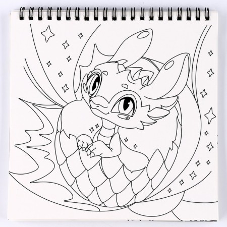 Substanton Gravru-coloring “Dragons in the real world”, 19 x 19 cm-4