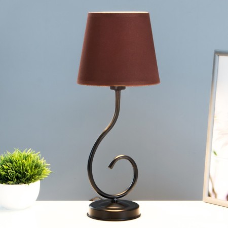 Lamp table bourgeois 1x15W E14 16x16x40cm black/brown Risalux-1