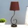 Lamp table bourgeois 1x15W E14 16x16x40cm black/brown Risalux