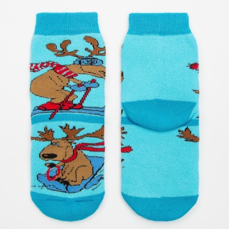 Noski children's terry, the color is light turquoise, size 16-18