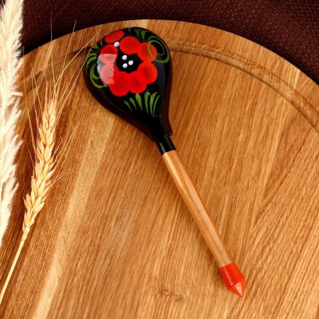 Spoon wooden, painted, large-3