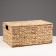 Wicker basket with a lid 40x25x18 cm